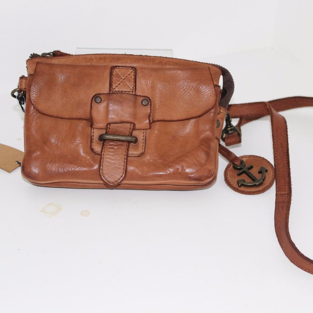 COPY - Harbour 2nd Leather Luna Crossbody Belt Bag Cognac Genuine Leather Purse…